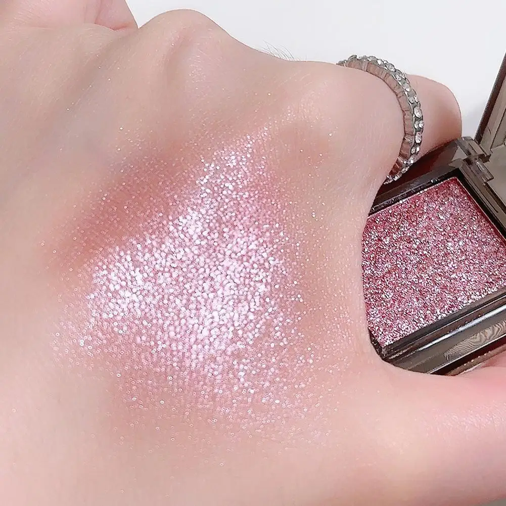 Single-color Shimmery Eyeshadow Matte Shimmer Natural Long-lasting Brightening Eye Shadow Makeup