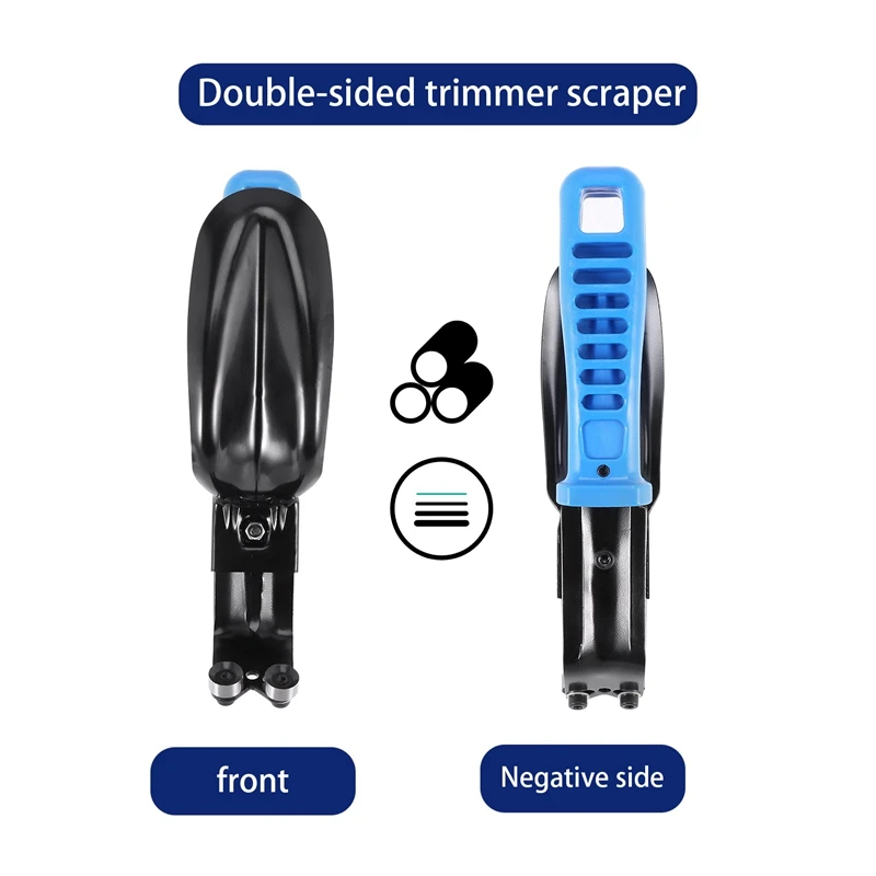 New Handheld Portable Double Sheet Metal Deburring Tool With Guard 1-12Mm Cutting Blades,Professional Burr Trimming Cutter Blade