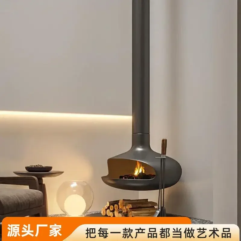 YAO TAO High-end hanging fireplace electronic 3d atomized real fire burning firewood alcohol heating decoration
