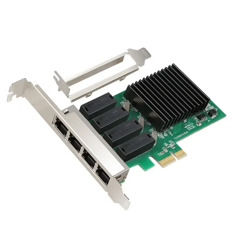 

4-port full gigabit network card PCIe 1X to 4-port server network port EXSI aggregation unraid soft routing 8111H