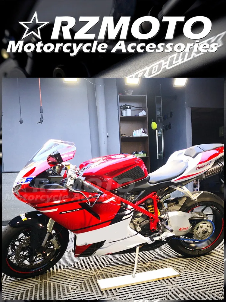 4Gifts New ABS Motorcycle Whole Bike Fairings Kit Fit For Ducati 848 evo 1098 1198 Bodywork Set Custom Red