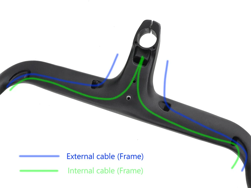 Kocevlo-ハンドルバー28.6mm用のカーボンファイバー製,ハンドルバーに