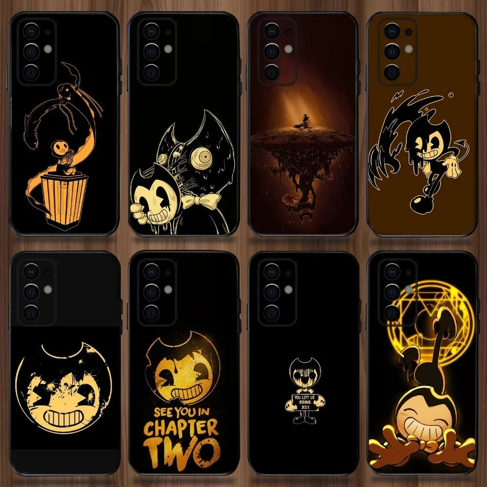 B-Bendy чернила M-машины чехол для телефона для Samsung Galaxy A13,A21s,A22,A31,A32,A52,A53,A71,A80,A91 мягкий черный Чехол