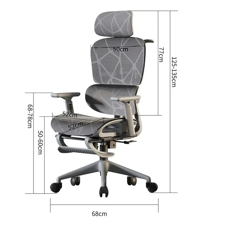 Back Support Office Chairs Ergonomicr Pedal Wheels Gaming Chairs Adjustable Compute Relaxing Silla De Oficina Furniture