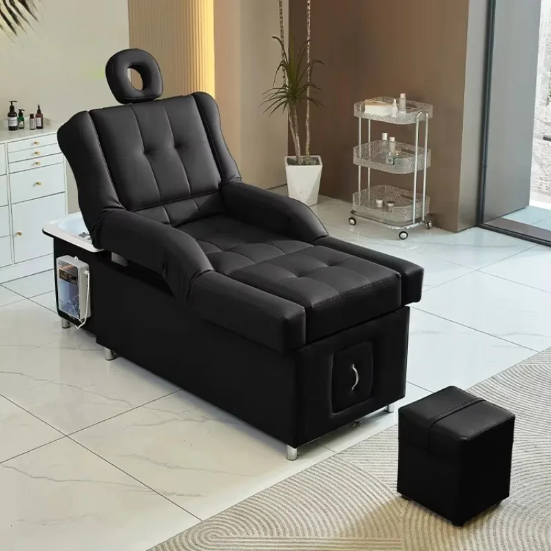 

Cross-border Salon Head Spa Back Lift Foot Care Hair Washing Chair Table Thai Massage Pedicure Shampoo Bed