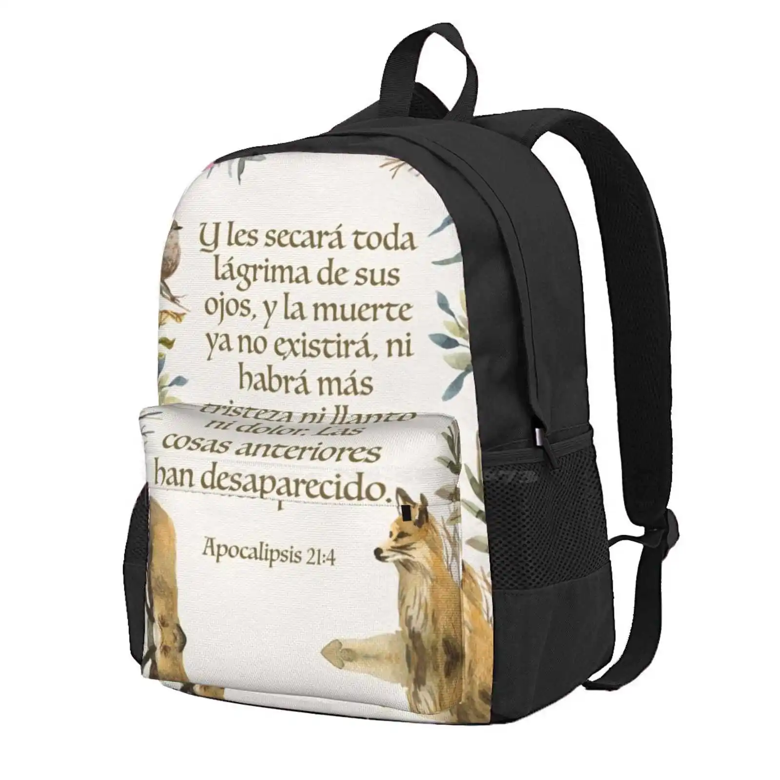 Apocalipsis 21:4 Hot Sale Schoolbag Backpack Fashion Bags Jw Design Jw Arts And Crafts Jw Ministry Supplies Jw Ideas Jw