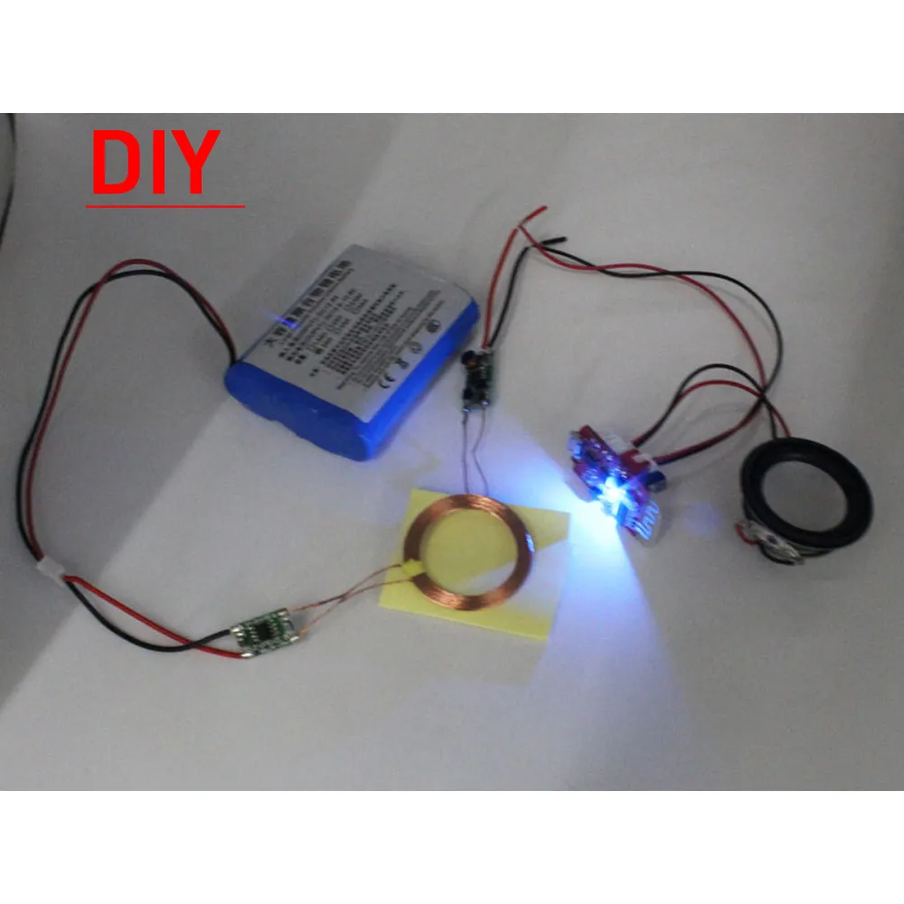 Imagem -04 - Indução Transmissor e Receptor Eletrônica Carregador Módulo de Carregamento sem Fio Power Supply Coil dc 5v