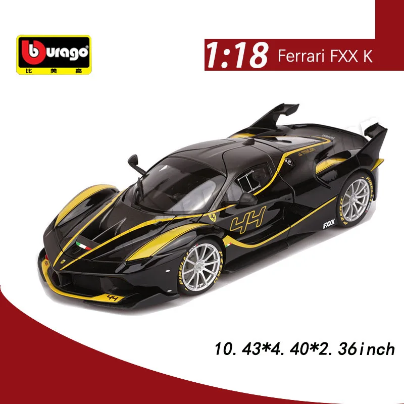 Original Bburago 1:18 Ferrari FXX K Alloy Car Model Children's Toys Die-cast Model Car Collectible Gift Miniature Car Decoration