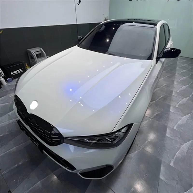 لآلئ PET عالية الجودة تتحول إلى اللون الأبيض إلى الأزرق، تغيير لون فيلم التغليف لجسم السيارة