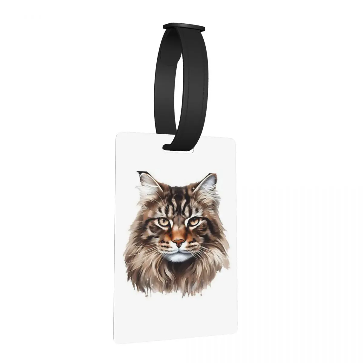 

Maine Coon Cat Luggage Tags Suitcase Accessories Travel Fashion Baggage Boarding Tag Label Holder ID Name Address