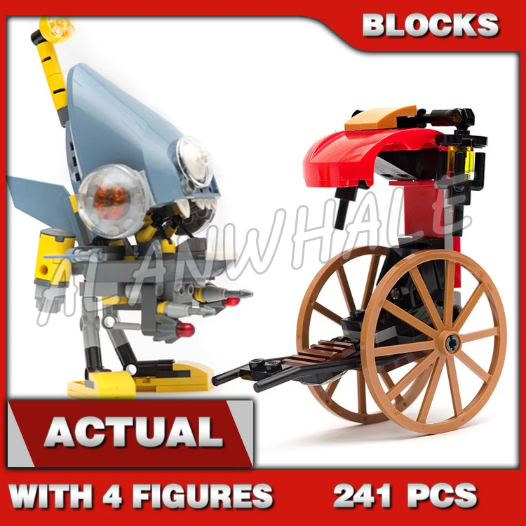 241pcs  Piranha Attack Mech Rickshaw Shark Army Thug 10797 Building Blocks Assemble toys Bricks Compatible with Model