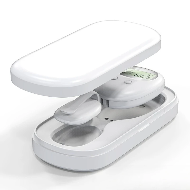 The wireless wet urine alarm vibrates to remind and improve bedwetting in children and the elderly