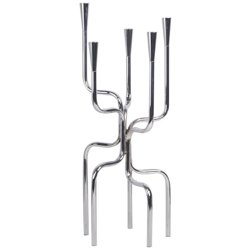 

Metal candle holder modern, room living room dining table decoration ornament