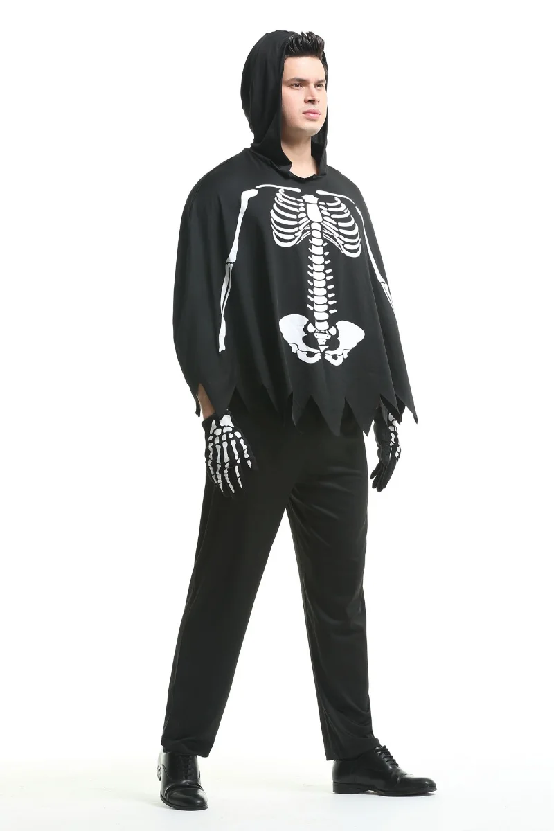 Gruseliges Zombie-Skelett-Vampir-Paar-Kostüm Halloween Bühnenkostüm Mexikanisches Tag-der-Toten-Totenkopf-Verkleidungs-Cosplay-Kleid – Detail 5