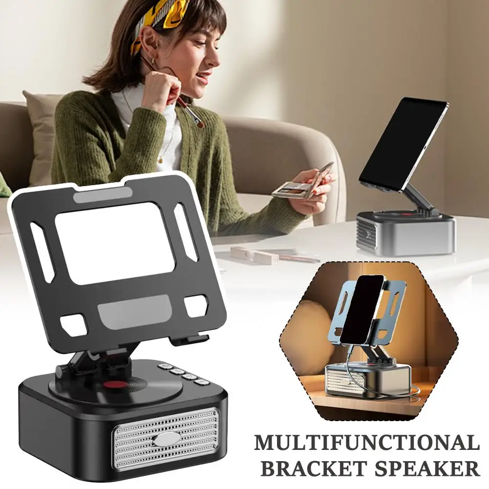 Tablet Pc Metal Bracket 360° Rotating Sound System 2-in-1 Game Learning Painting Binge Watching Suitable For W1x2