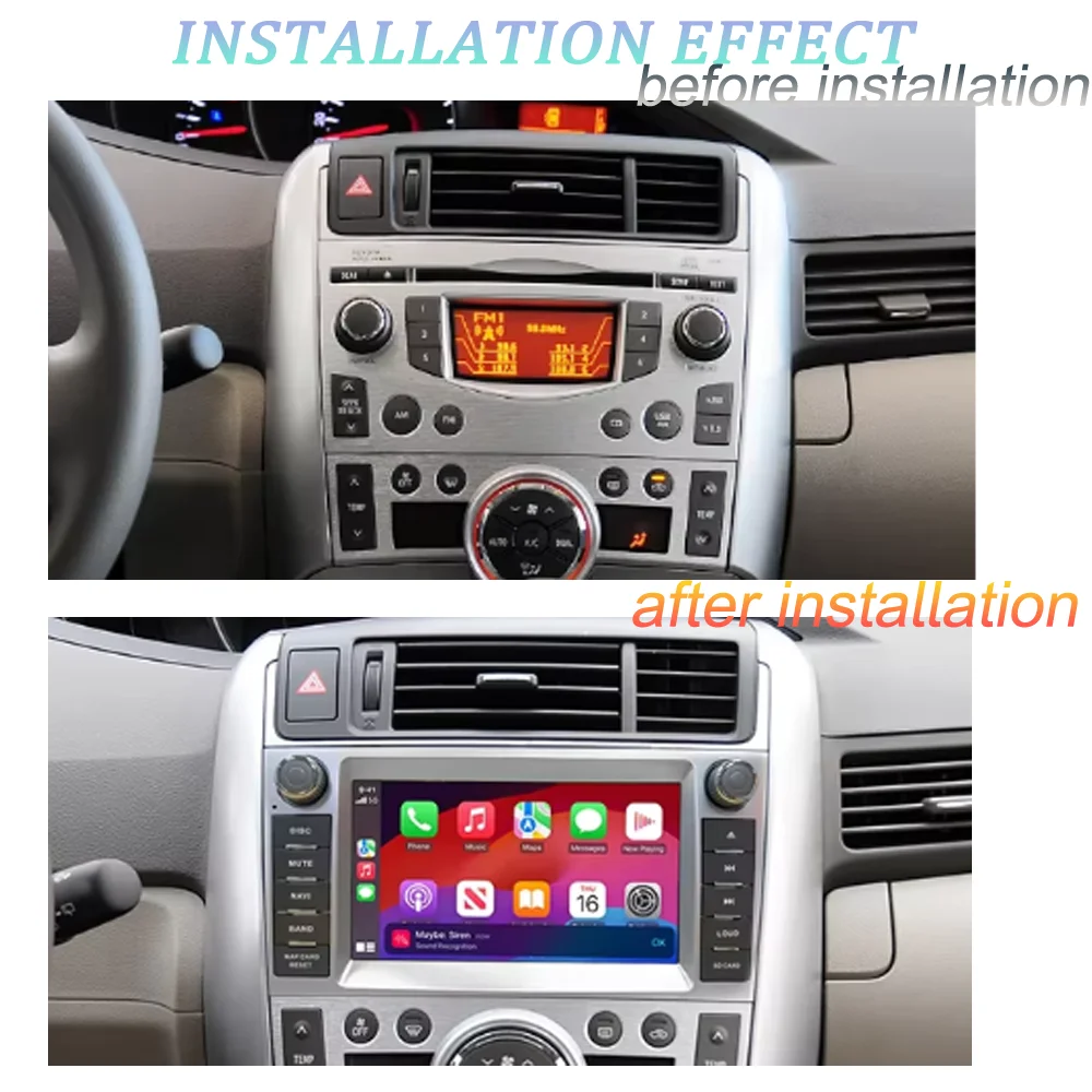 Android 14 CarPlay For Toyota Verso R20 EZ 2009-2018 Multimedia Video Player 4G WiFi DSP Bluetooth Navigation Stereo Car Radio