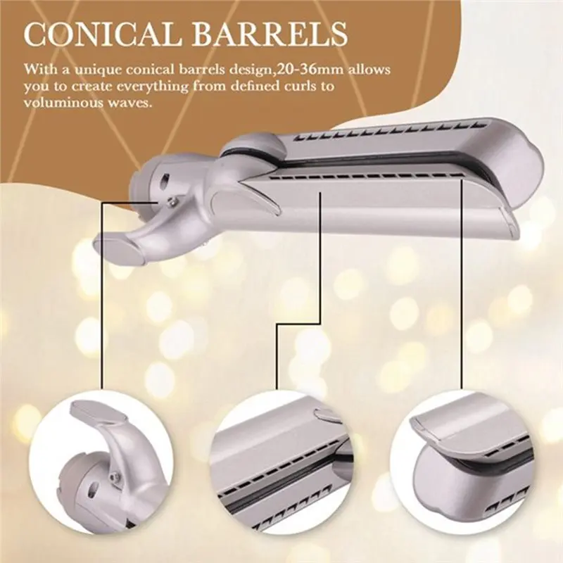 ABKR-For Dryer Airflow Attachment Conical Barrels For Shark Flexstyle HD430/HD435/HD440- Faster And Define Wavy Cu-Rly