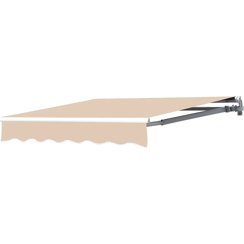 

Тент для патио 13,1x8,2 фута, выдвижной солнцезащитный козырек, навес для уличного патио, навес для солнцезащитного пальца, навесы с ручной рукояткой