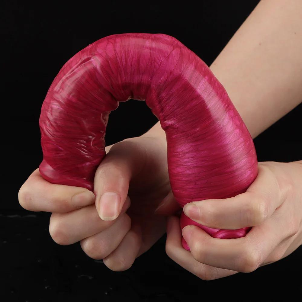 Liquid silicone dildo female masturbation imitation real and fake penis rod soft female G-spot orgasm adult sex toy 4