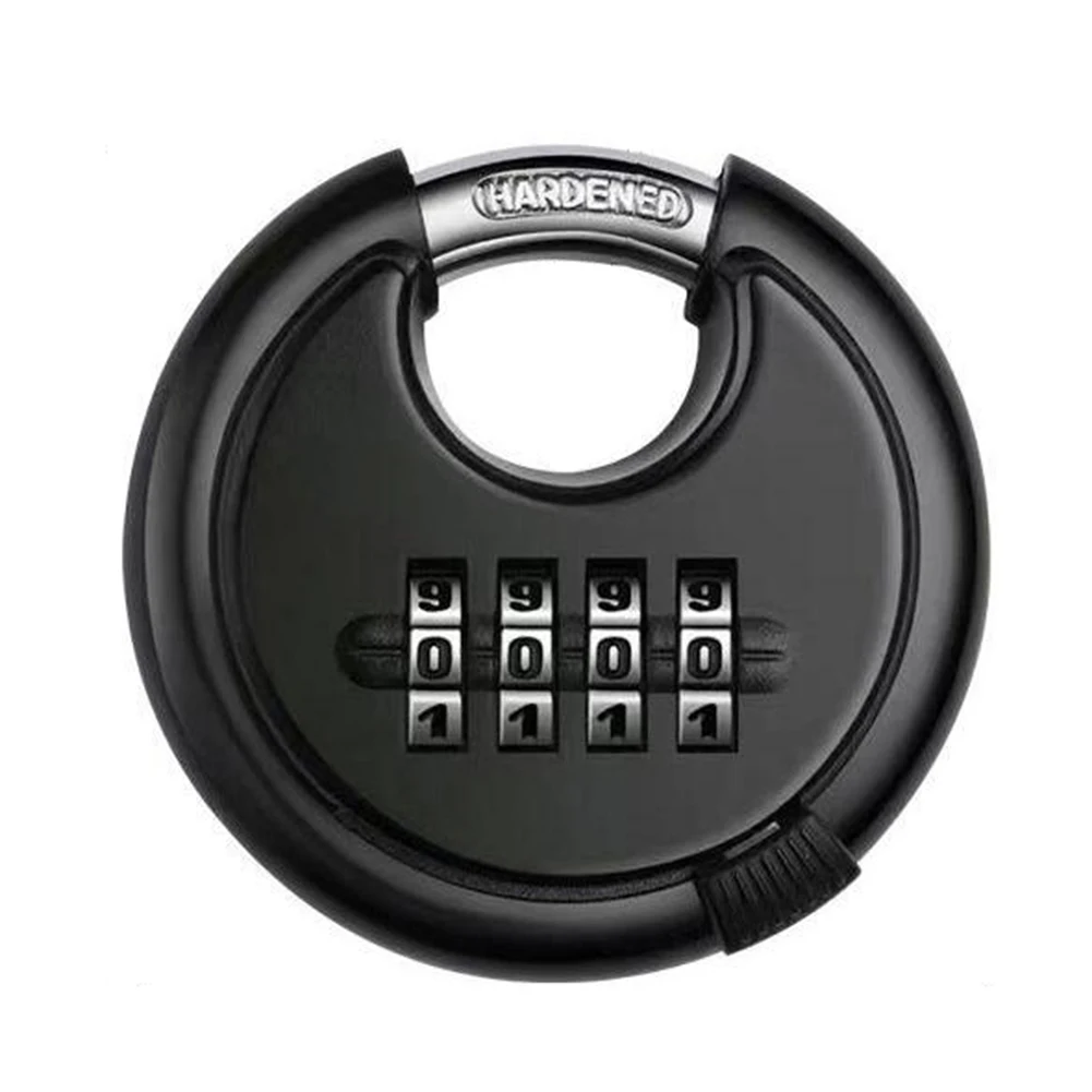 1pc Round Secure Combination Padlock Sturdy Digit Disc Combination Lock For Outdoor Entrance Storage Units Fences Garages