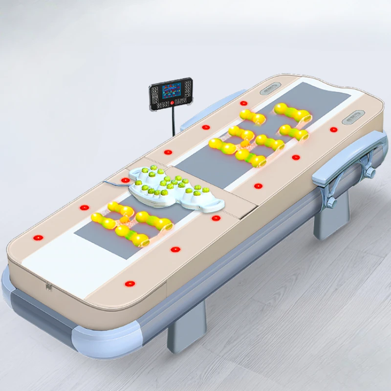 Voice-activated domestic 3D electric multifunctional warm physiotherapy bed