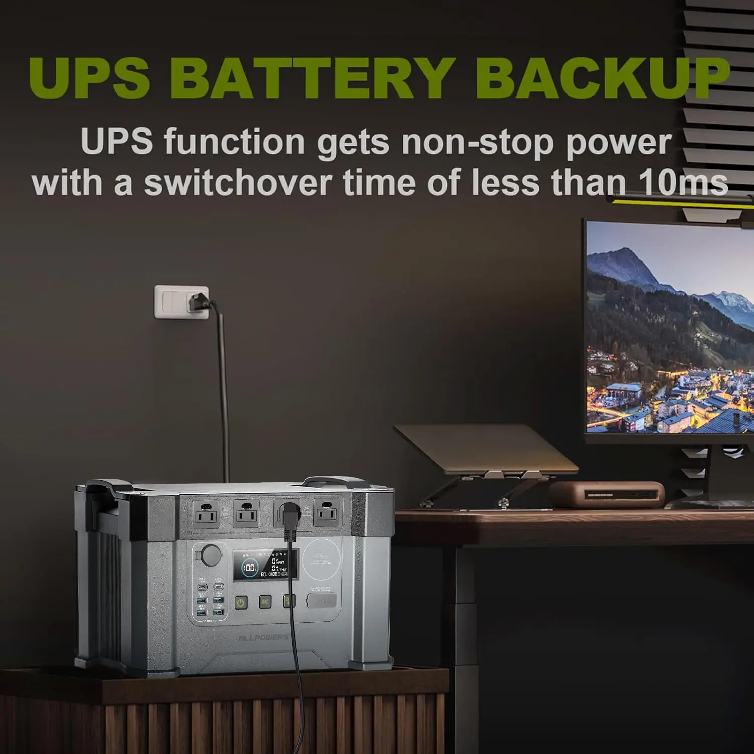 Allpowers S2000 Pro Solar Generator 1451Wh 2400W