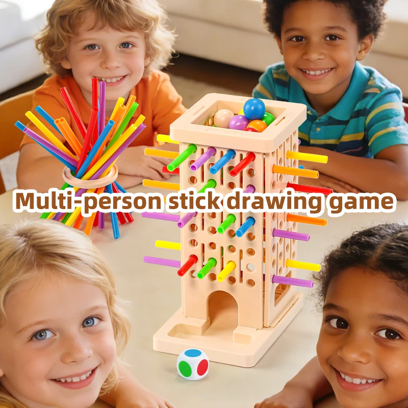 1 Piece of Children's Toy, Stick-Balancing Game for Ages 3 to 6, Brain Thinking and Concentration Training, Two-Player Battle Children's Educational Toy, Suitable for Boys and Girls, Suitable as a Gift for Birthdays, Children's Day, April Fool's Day, Christmas, New Year's Day, Thanksgiving