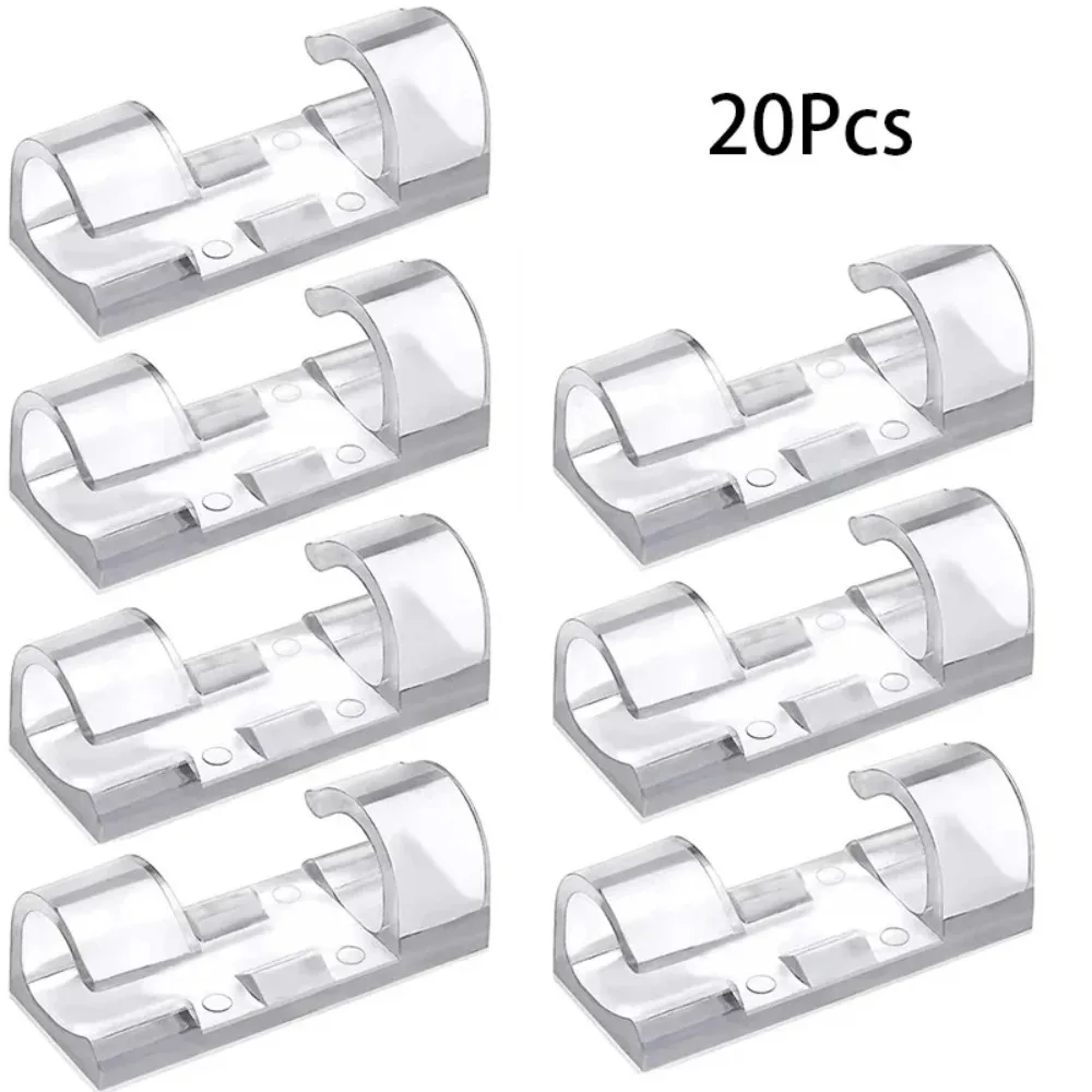 20/40/60 Stück Kabelclips, Organizer, Kabelmanagement-Halter, verwendet für die tägliche Organisation von Schreibtischen im Home-Office
