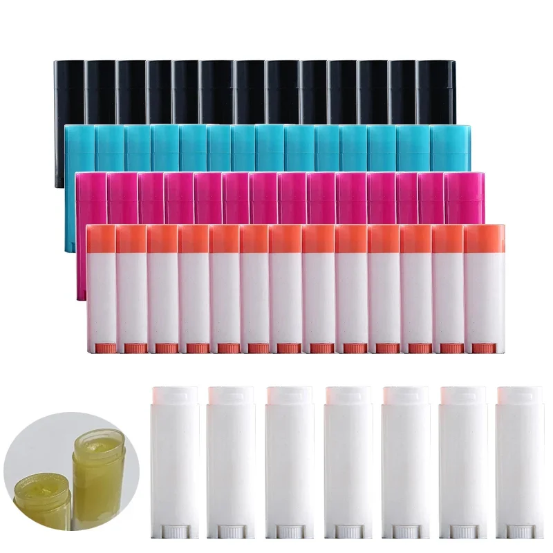 

50/100pcs 5g 5ml Empty Lip Balm Tubes Lipstick Containers DIY Cosmetic Tube Portable Cosmetic Bottle for Travel