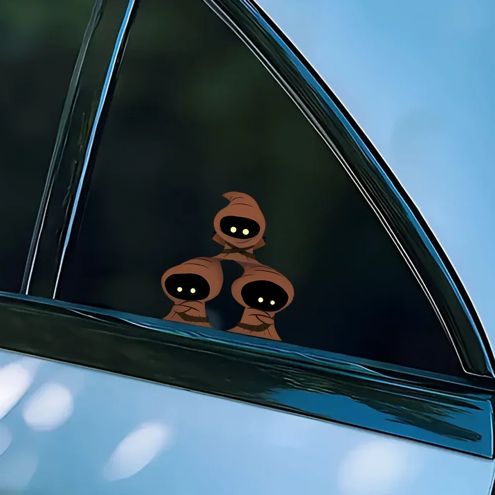 

1PC Playful Sci-Fi Trio Sticker,Unique Style, Durable, Ideal for Luggage Notebook, Cute Sci-Fi-Themed Decor for Auto Enthusiasts