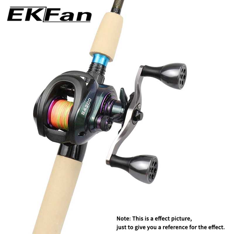 EKFan 105/120/130MM Baitcasting-Angelrollengriff für A/S/D 7*4/8*5mm Loch Aluminiumlegierung Trommelrollengriff Köderrollengriff – Detail 2