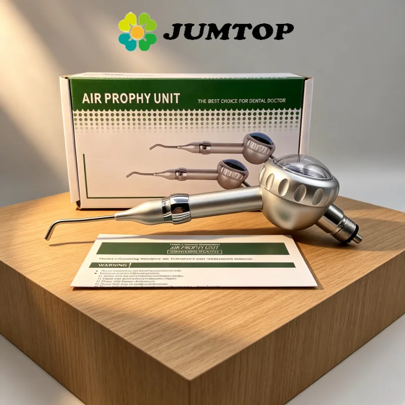 JUMTOP Dental Sandblasting Gun Anti Suction Polisher 2 /4 Holes Dentist Tools Teeth Cleaning Machine