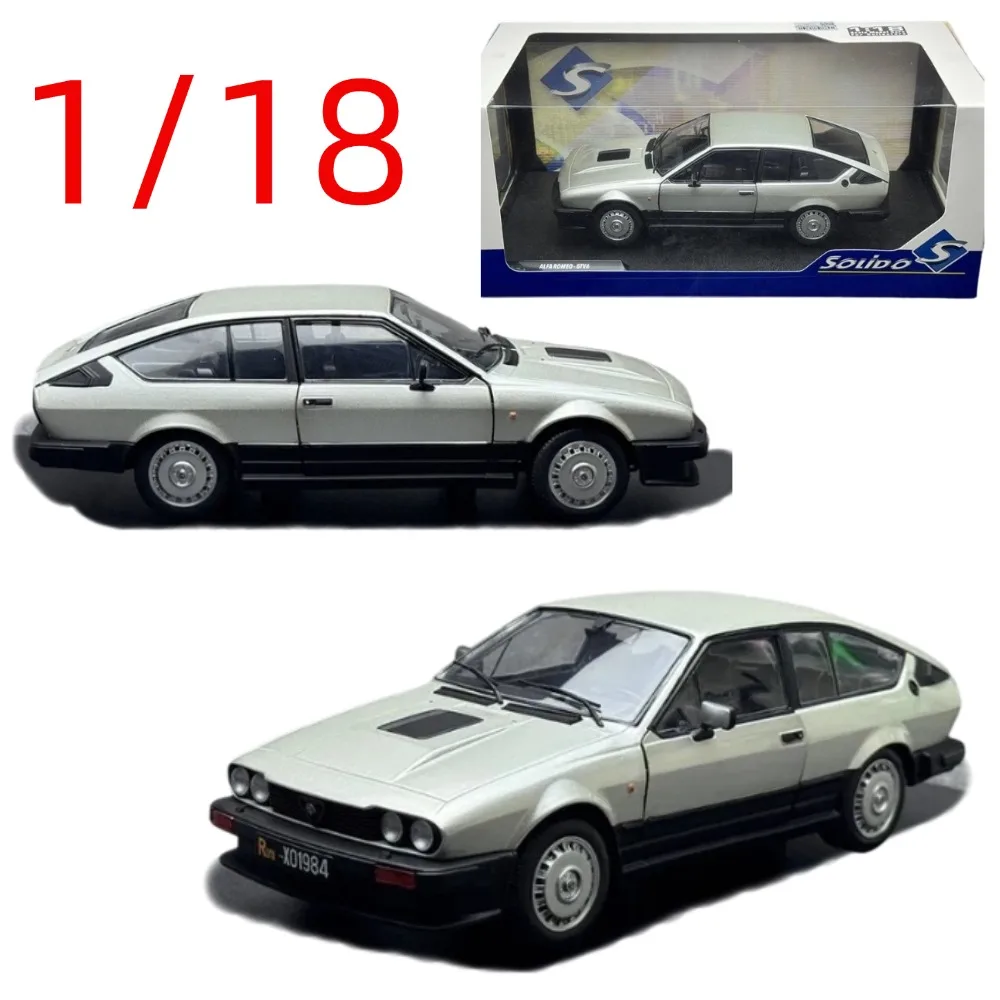 

SOLIDO Diecast 1/18 Scale Alfa Romeo Sports Car Model Alloy Alfa Romeo GTV6 Play Vehicles Collection Toys for Boys Original Box