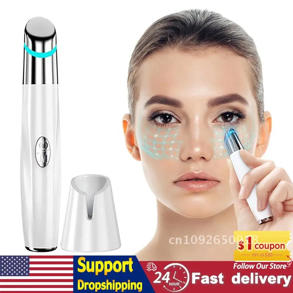 IPL Oog Massager Apparaat Trillingen Verwarmde Facia Beauty Wand Lichter Wallen Cirkels Zakken Tool Anti Oogzorg Rimpel Donkere Huid