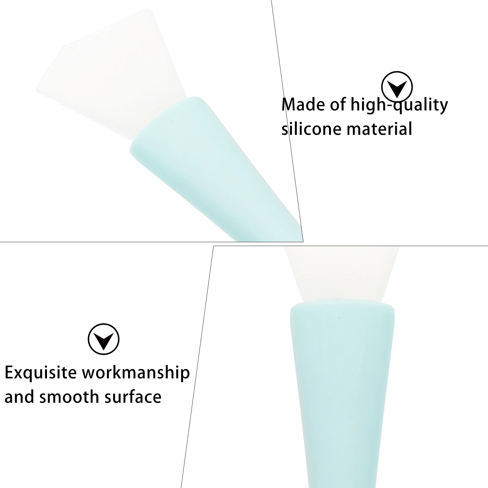 Silicone Makeup Brush Set Eyeshadow Eyeliner Applicators Silica Gel Skincare Beauty Tools Mud Mask Lip Gloss Cream