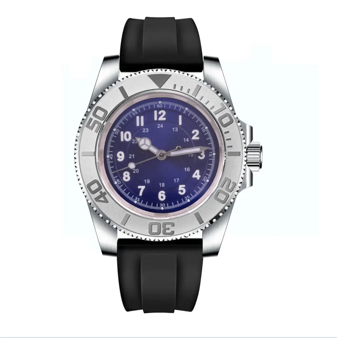 Orologio da uomo personalizzato fai-da-te 40mm vetro zaffiro lunetta in ceramica quadrante sterile Miyota/NH35 meccanico automatico verde luminoso