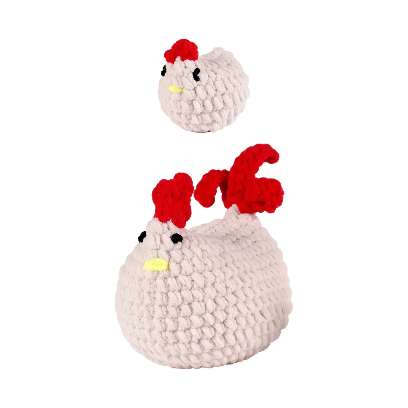 Crochet Kits for Beginners Cute Hen Chicken Handmade DIY Crochet Animal DIY Knitting Supplies with Step by Step Video Tutorials