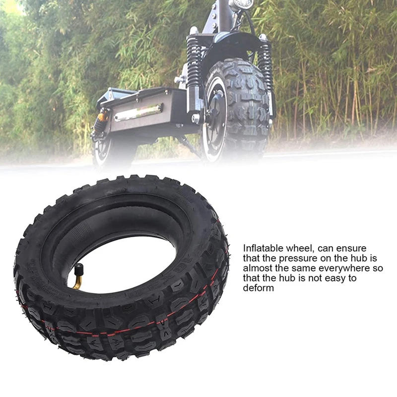 10X3.0 Inches Electric Scooter Off Road Tire Shock Absorber Non-Solid Tire Rubber Durable