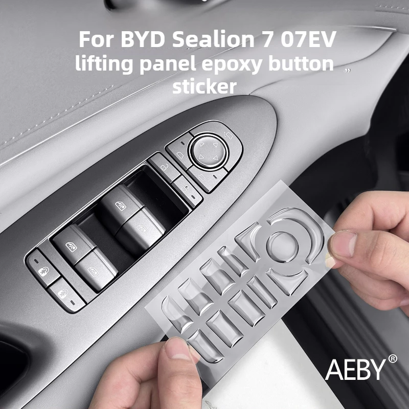

AEBY For BYD Sealion 7 2024 Window Switch Panel Sticker Hydrogel Protective Film Anti-Scratch Cover Auto Interior Accessories