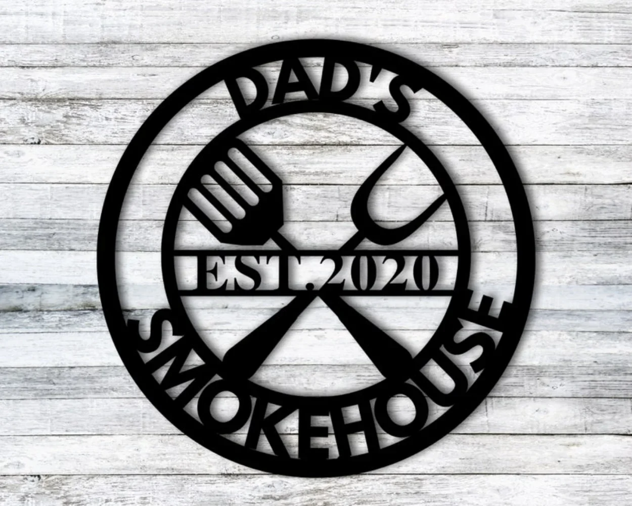 Custom - Made Personalized Metal BBQ Sign for  Exquisite BBQ Grill Ideal Outdoor to Enhance Your Kitchen room decoration