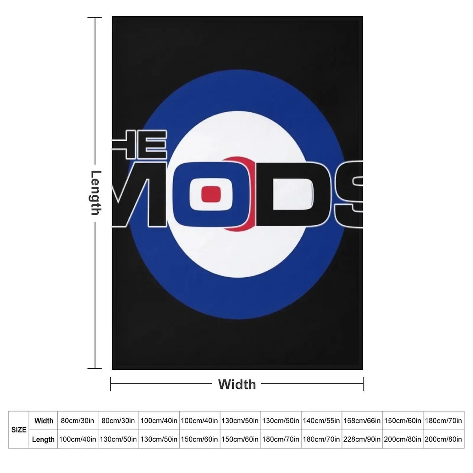 The Mods Target V8 Throw Blanket Bed Bed covers Picnic Thermal Blankets