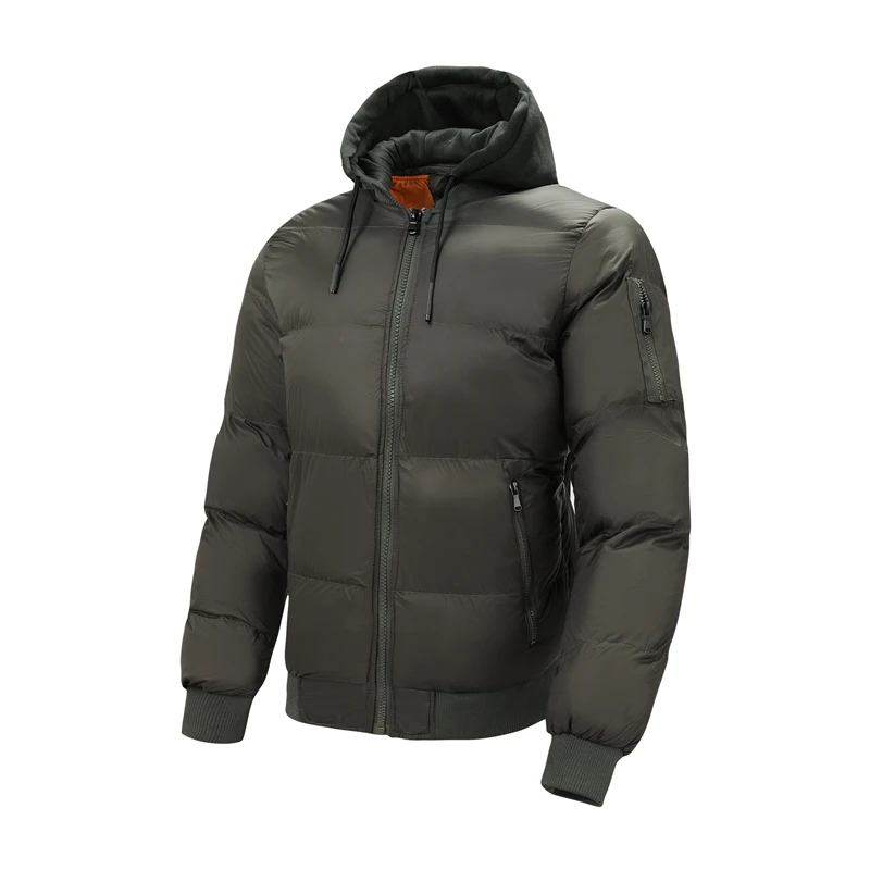 2023 uomini autunno inverno solido Casual giacche con cappuccio marchio di moda maschile quotidiano caldo antivento Parka cappotti capispalla di