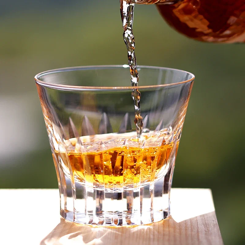 Handmade Engraved Crystal Glass 250ml High-End Luxury Style Water Whiskey Cup