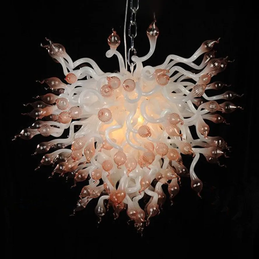 

Small Pendant Lamps 55cm Luxury Hand Blown Glass Chandelier LED Light Fixtures 22 Inches