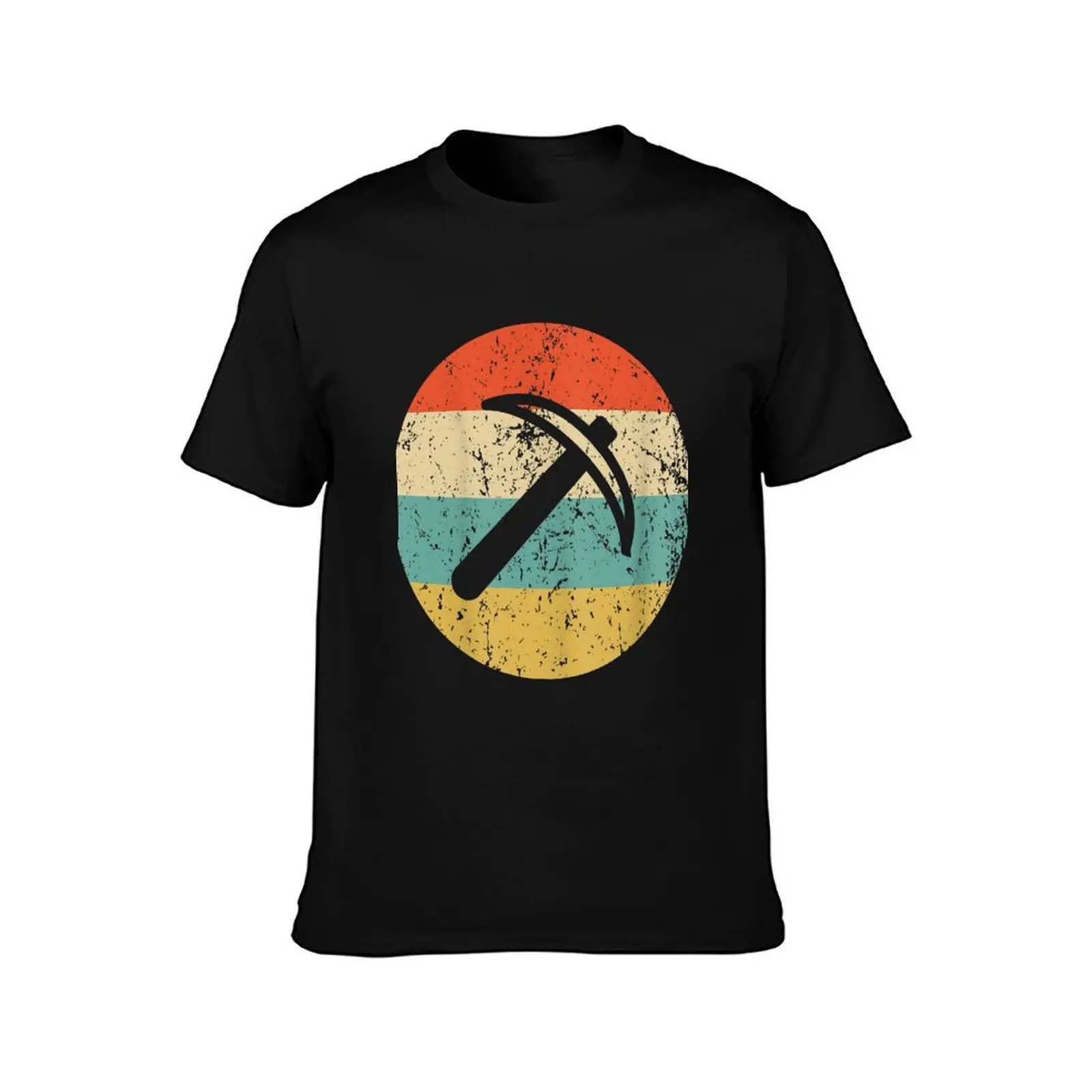 Geologist Miner Vintage Retro Pick Axes T-Shirt Independence Day Short Sleeve T-Shirt