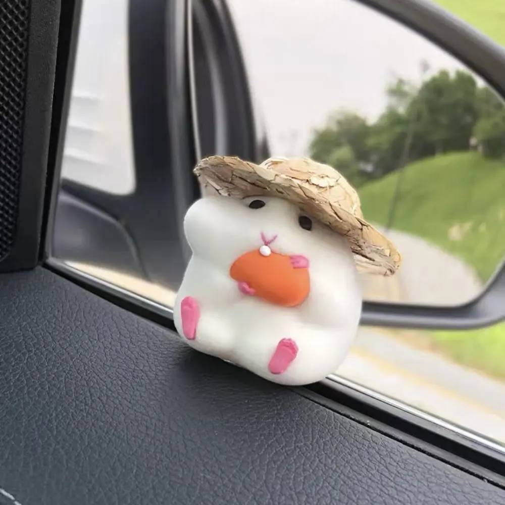 High Quality PVC Hamster Decorate Cartoon Interior Decoration Fall Prevention Wear-resisting Car Doll