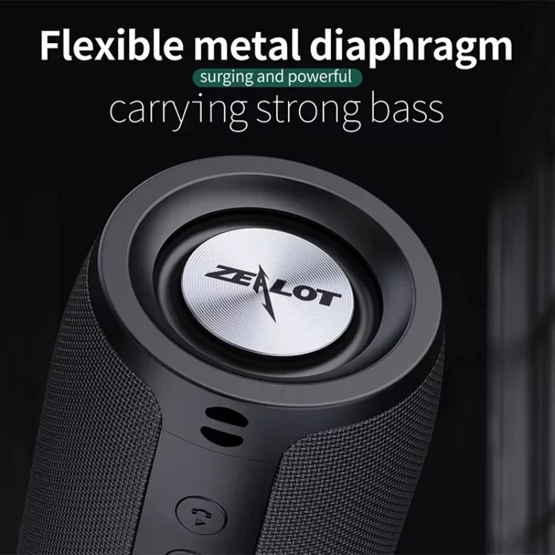 TWS Portable Running Sound Column Outdoor Camping Sound Box Waterproof Wireless Subwoofer Caixa De Som Bluetooth Speakers TF