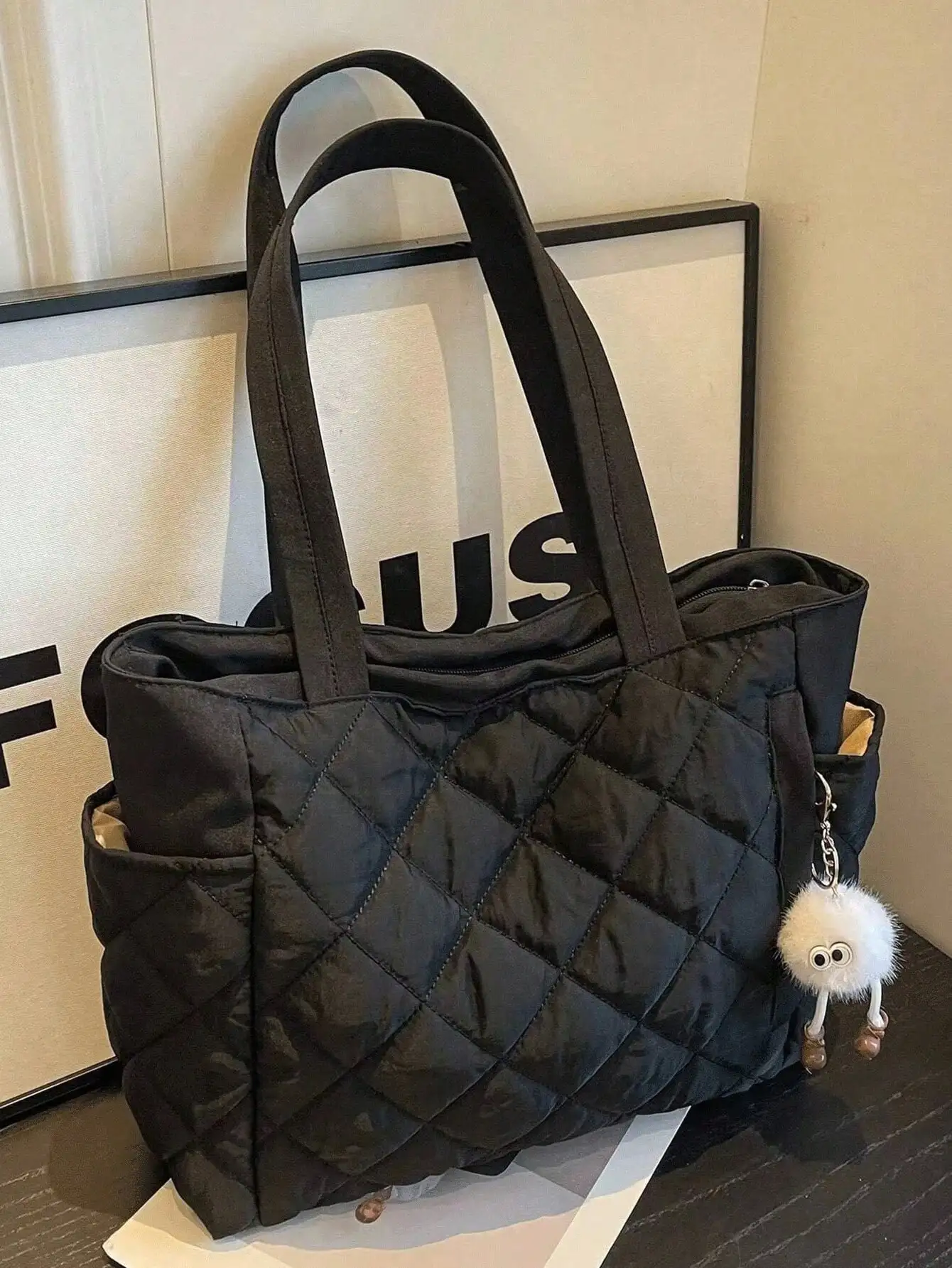 Leisure Bag Fashion Shoulder Bag Portable Oblique Tote Bags, Decorated With Animal Pendants,For Commuter School, Sports, Traveling, Hiking, Travel