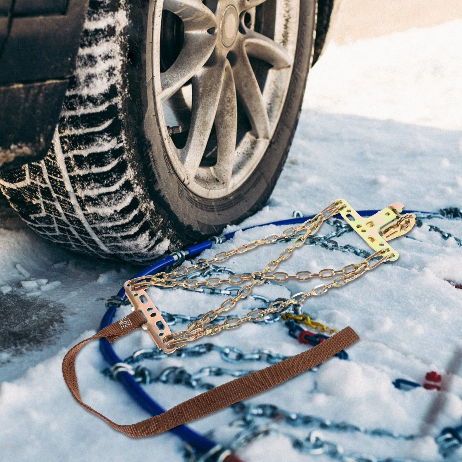 

Universal Metal Tire Chains Anti Skid Snow Pads Traction Mats for Cars Trucks Softening High Wear Resistance Non Slip