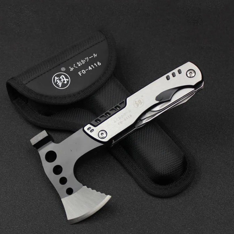 Zewnętrzny Przenośny EDC Wielofunkcyjny Mini Siekiera Kombinowana Narzędzie do Wybijania Szyb Samochodowych w Sytuacjach Awaryjnych